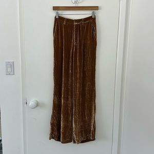Reformation Velvet Trousers